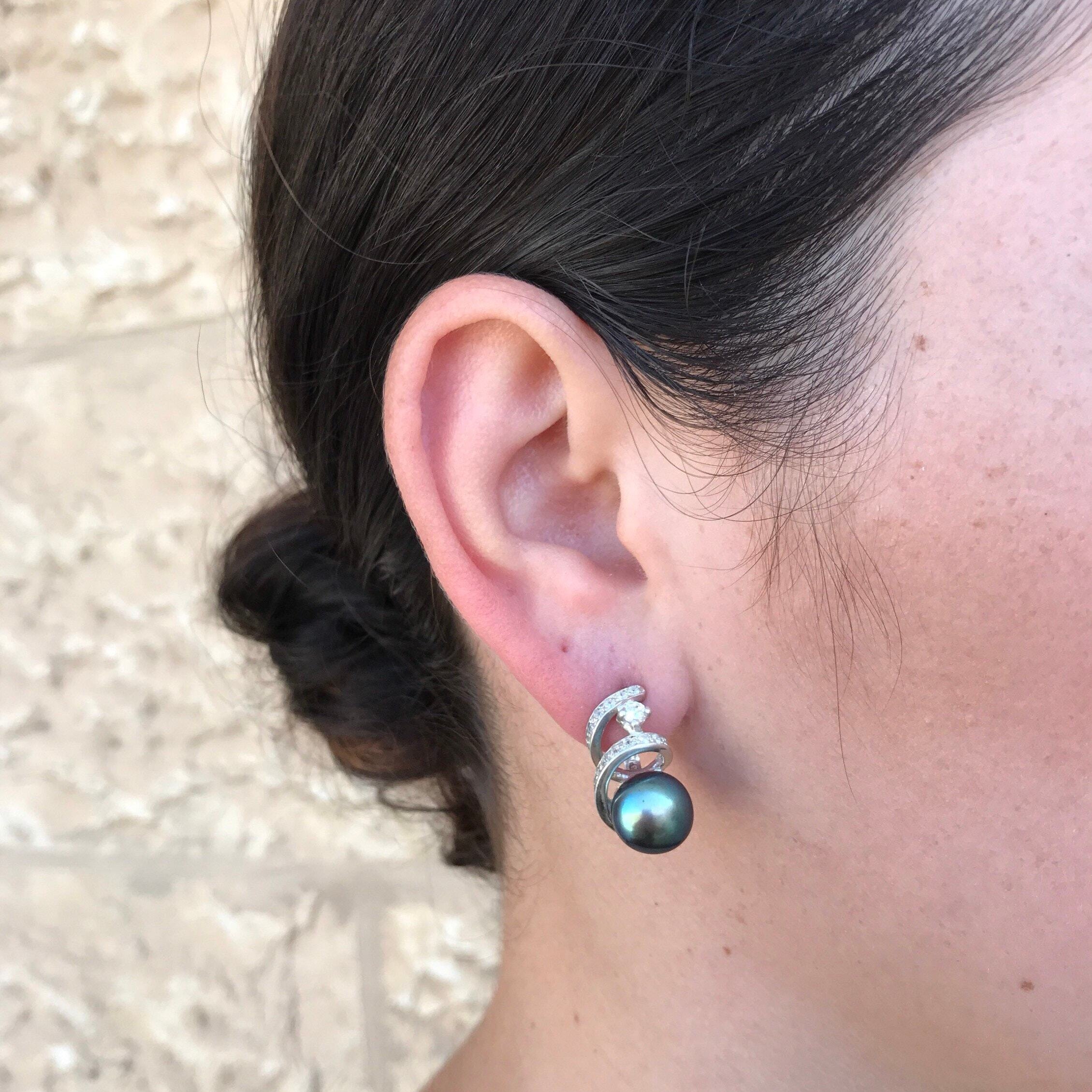 Sapphire Earrings in 925 Sterling Silver, featuring Baguette Blue Sapphire stones, perfect for birthdays and everyday wear.