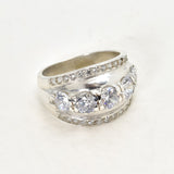Gold Diamond Ring - Chunky Diamond Ring - Statement Diamond Ring