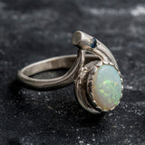 Adina Stone material options for 925 Sterling Silver, 18K Yellow Gold Vermeil, 18K White Gold Vermeil, 18K Rose Gold Vermeil.