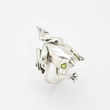 Natural Peridot Ring made in 925 Sterling Silver with Natural Green Peridot in Bezel setting, August Birthstone gift idea, symbolizes renewal and growth, ideal for everyday wear and perfect for birthday gifting and special occasions.