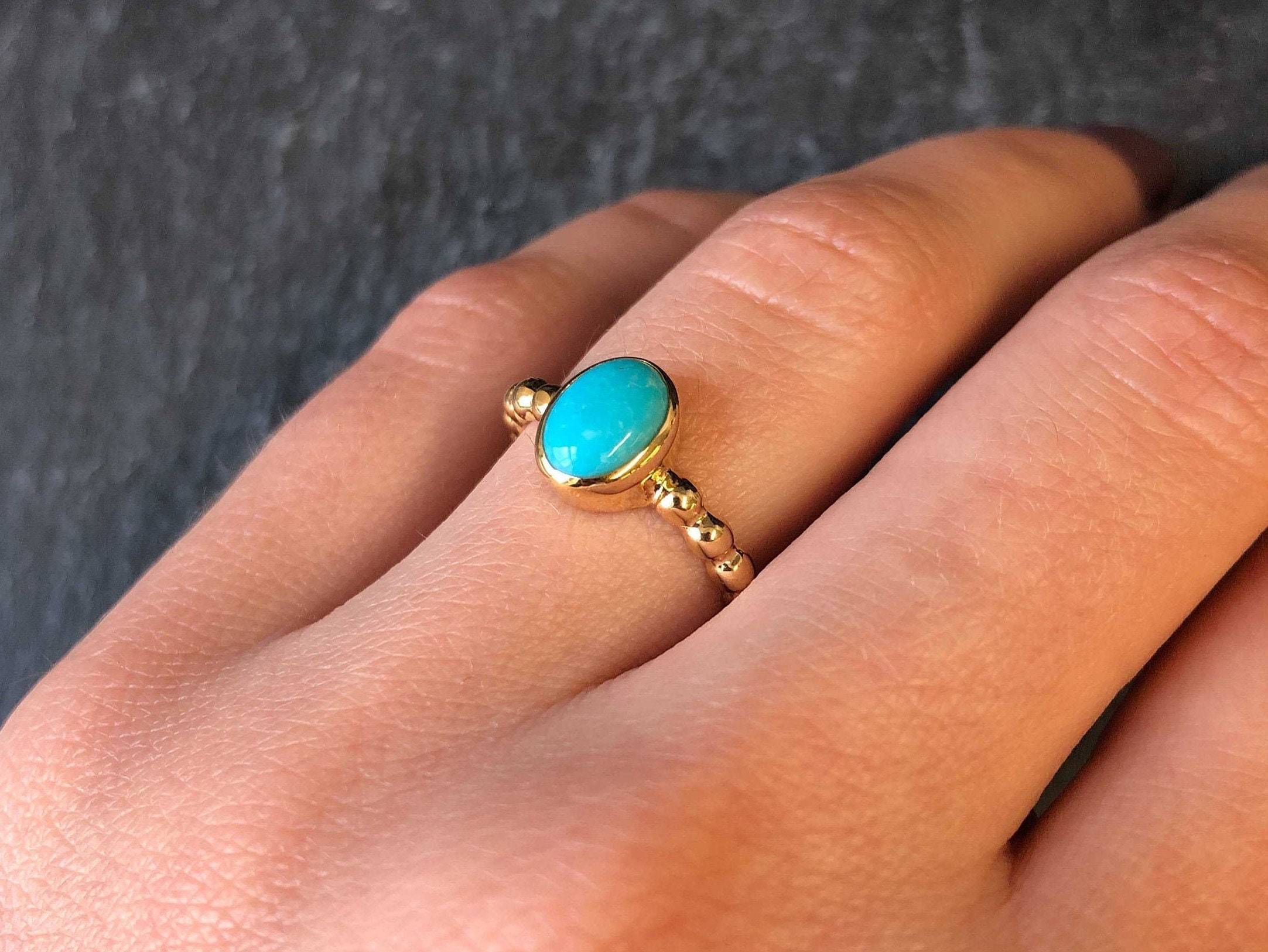 Elegant Created Emerald Ring in 18k Gold Vermeil, perfect for May birthdays and everyday elegance.