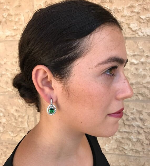 Antique Earrings, Mystic Topaz Earrings, Natural Topaz Earrings, Purple Earrings, Unique Earrings, December Birthstone, Silver Earrings,