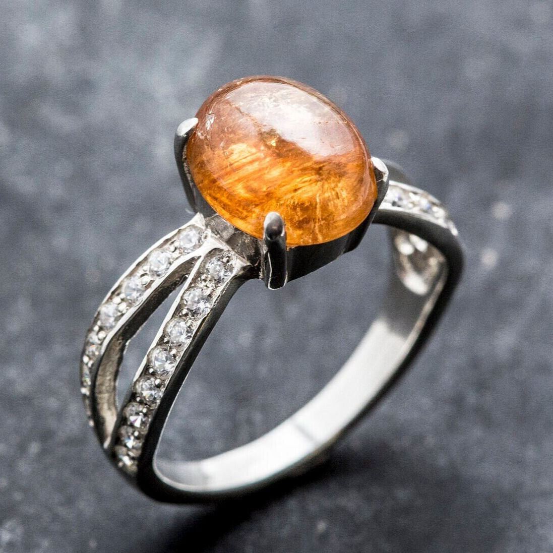 Promise Ring, Tourmaline Ring, Yellow Tourmaline, Natural Tourmaline, October Birthstone, Vintage Rings, Solid Silver Ring, Tourmaline