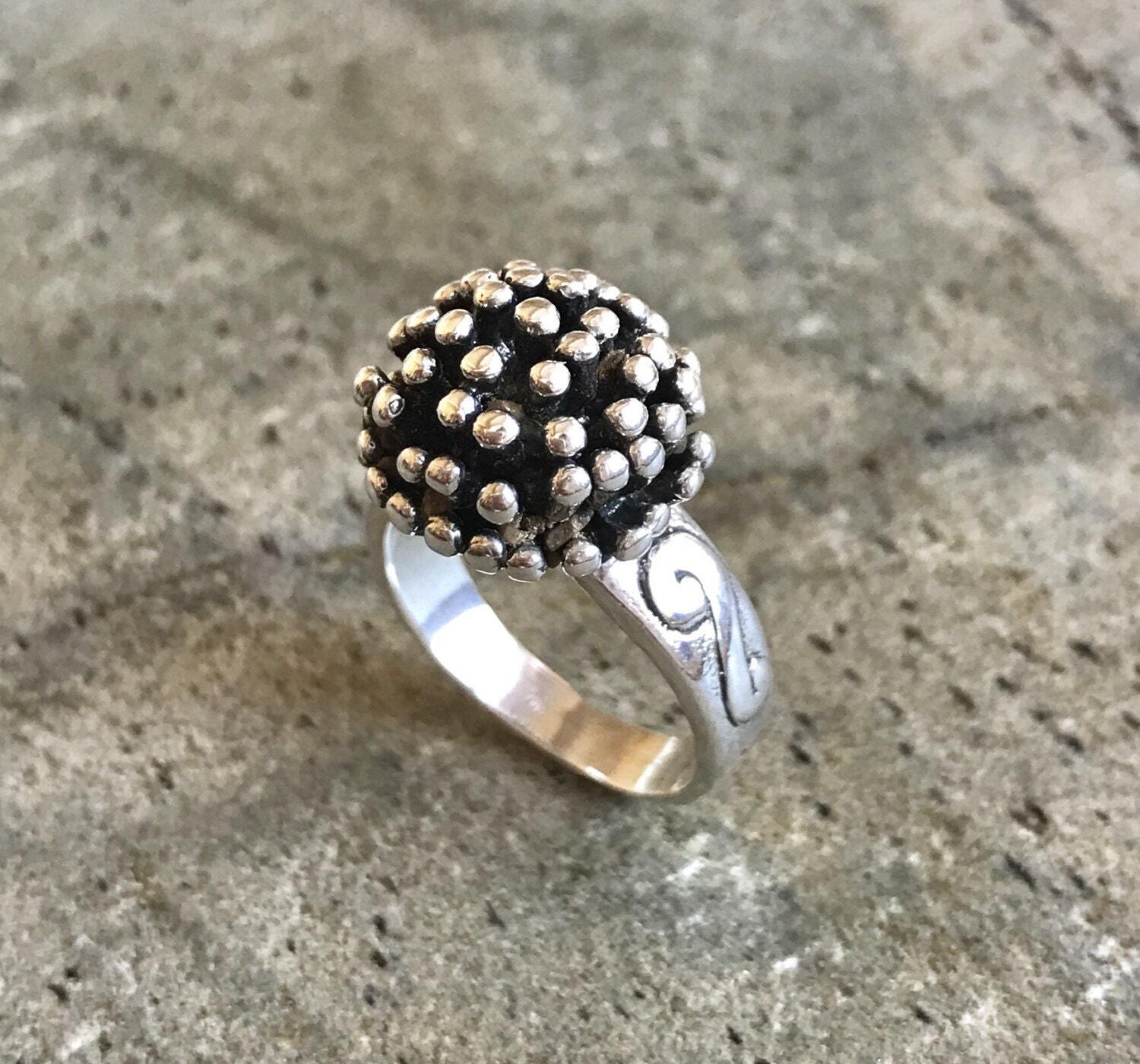 Statement Ring, Chunky Ring, Boho Ring, Spiral Ring, Hammered Ring,  Statement Jewelry, Gold Silver Ring, Bohemian Ring, Sterling Silver - Rings