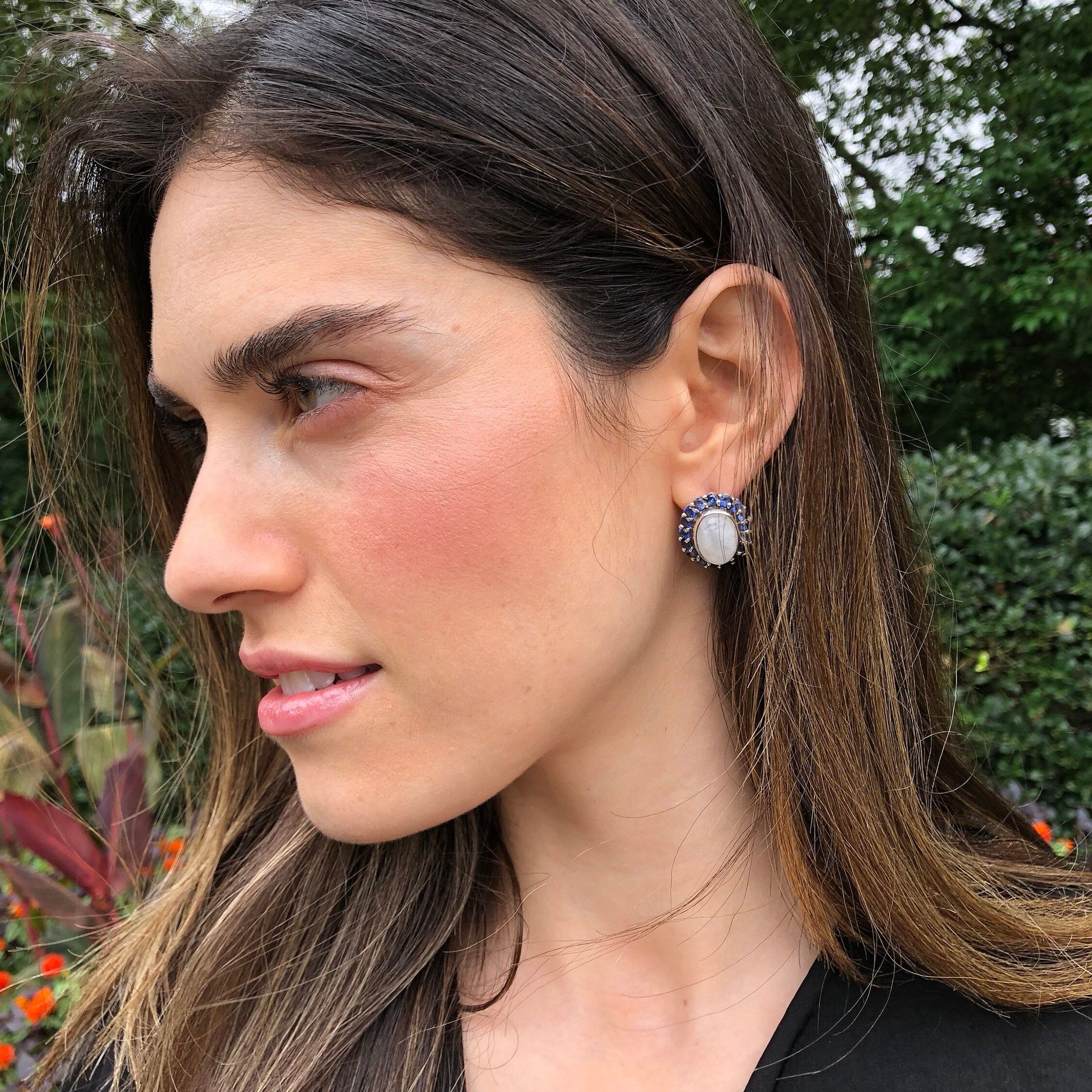 Large Malachite Earrings, Natural Malachite, Vintage Earrings, Green Malachite, Large Stone, Green Earrings, Silver Earrings, Malachite