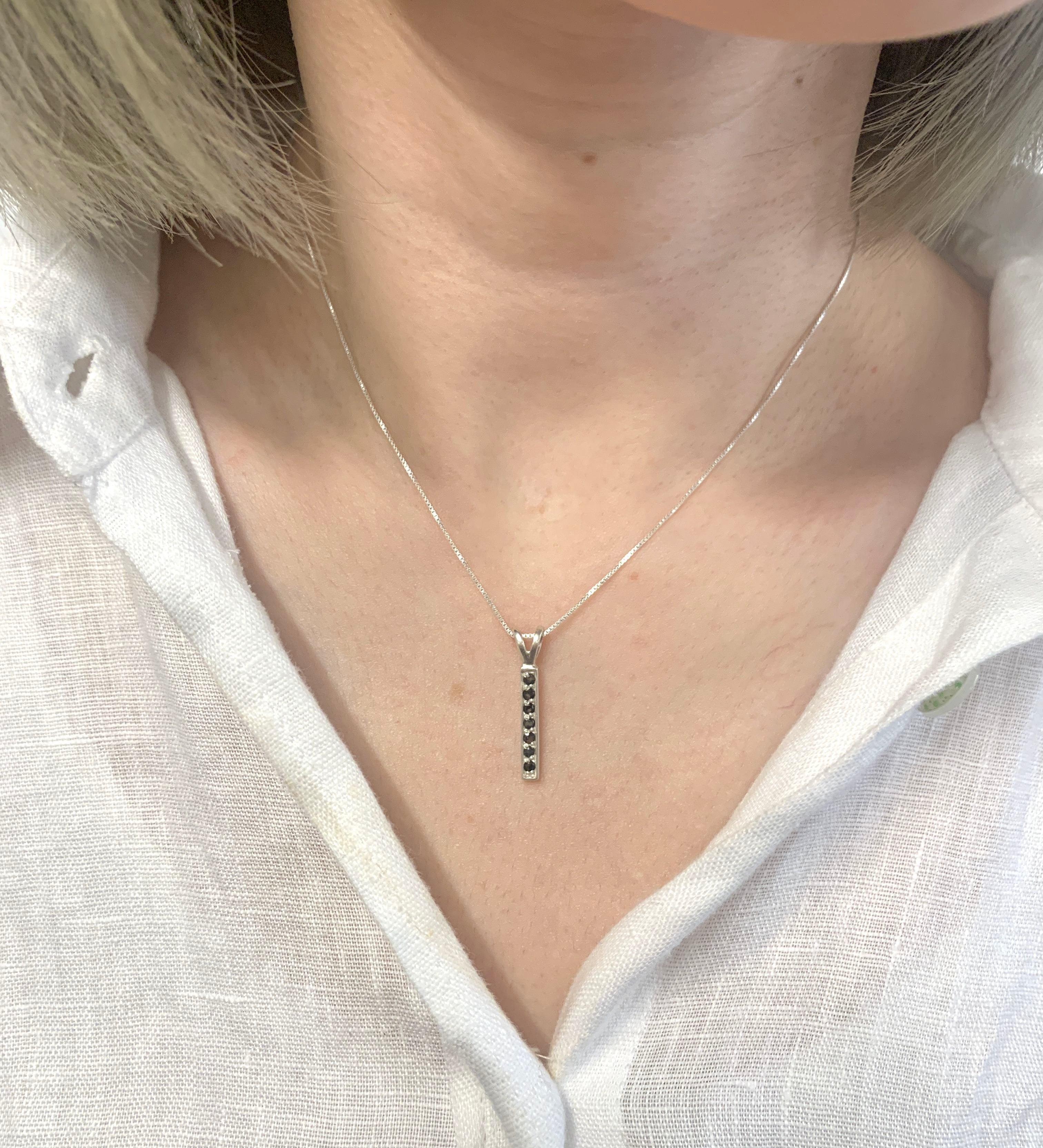 Elegant 925 Sterling Silver Natural Sapphire Pendant, featuring a round blue sapphire, perfect for September birthdays and special occasions.