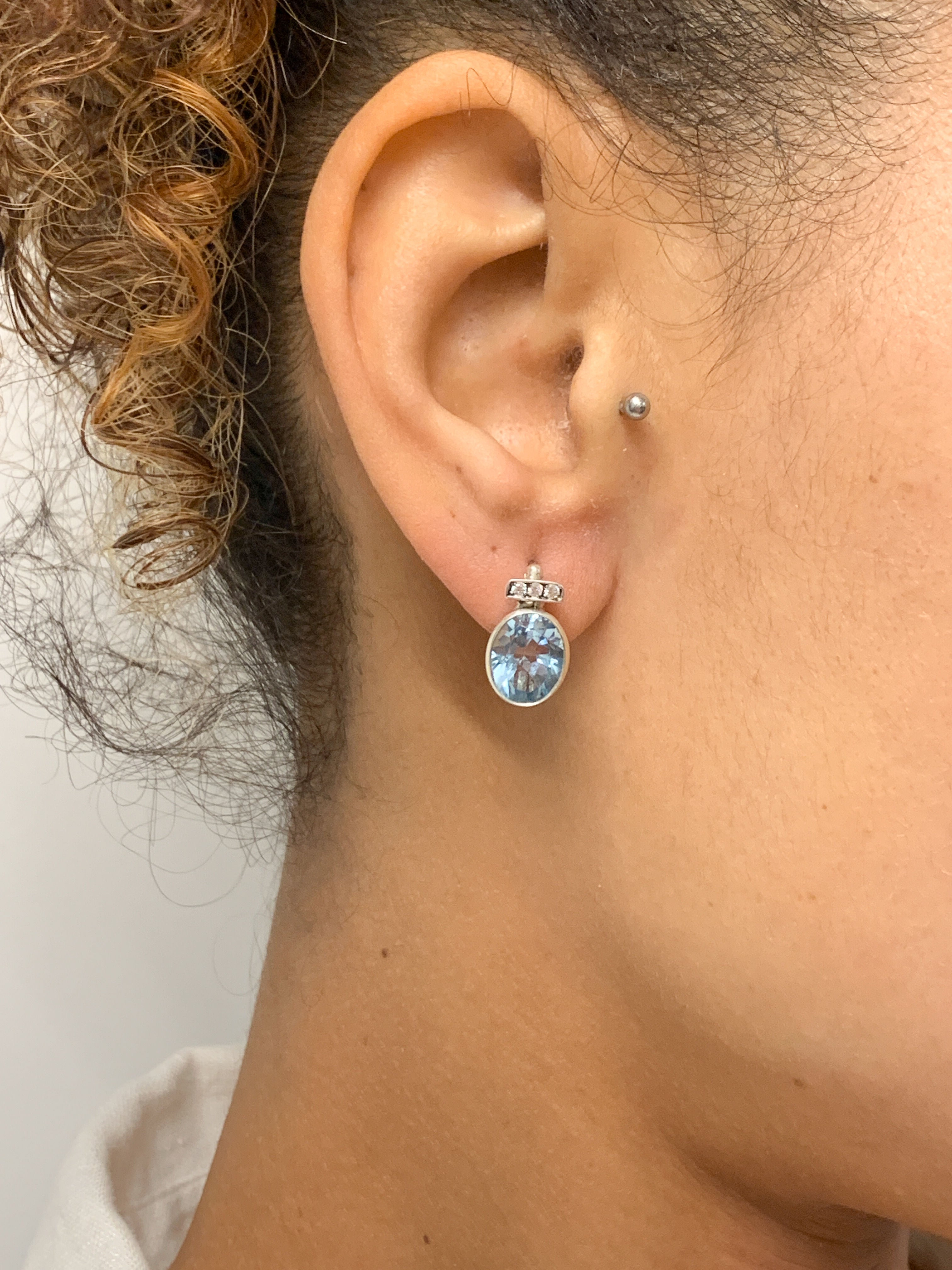 Real Moonstone Earrings Rainbow Moonstone Studs White Bridal