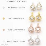 Chic Created Emerald Earrings in 18k Gold Vermeil, a thoughtful May birthday gift and stylish addition to any outfit.