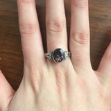 Mystic Topaz Ring - Vintage Purple Ring - Mystic Topaz Bezel Ring