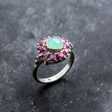 A close-up of a delicious dessert, featuring layers of chocolate and caramel, elegantly plated and garnished.