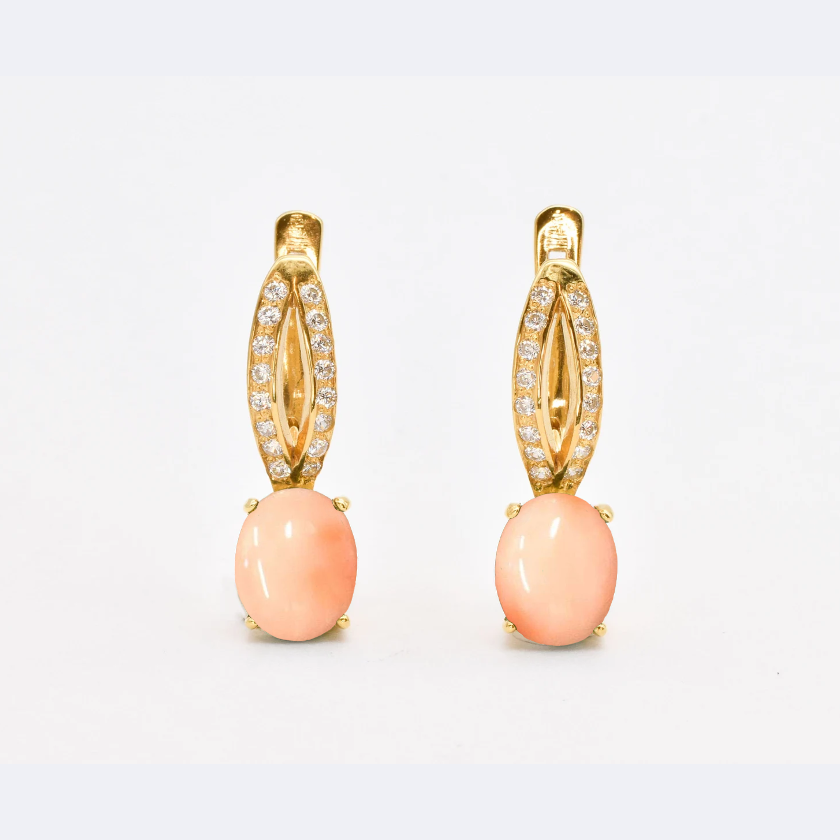 Pink Coral Earrings - Natural Coral Earrings, Long Pink Earrings