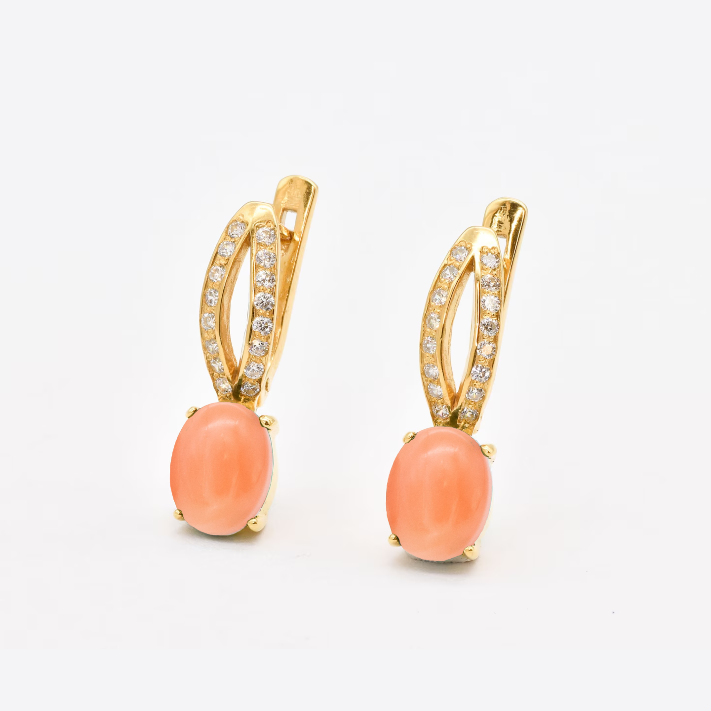 Pink Coral Earrings - Natural Coral Earrings, Long Pink Earrings