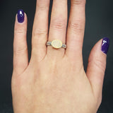 Fire Opal Ring - Genuine Opal Ring - Solitaire Tribal Band