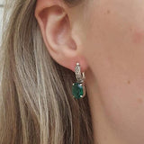 Genuine Opal Earrings - Australian Opal Earrings - White Drop Earrings