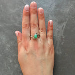 Emerald Ring, Natural Emerald, Vintage Rings, Vintage Emerald Ring, Emerald Green Ring, Antique Emerald Ring, Solid Silver Ring, Pure Silver