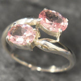 Morganite Ring - Pink Diamond Ring - Pink Bypass Ring