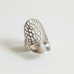 Silver Tree Ring with Intricate Design, Vintage Style and 925 Sterling Silver, Great for Daily Use and Thoughtful Gifting.