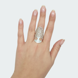 Stunning Tree of Life Ring in 925 Sterling Silver, Unique Vintage Design, Ideal for Gifting and Everyday Wear.
