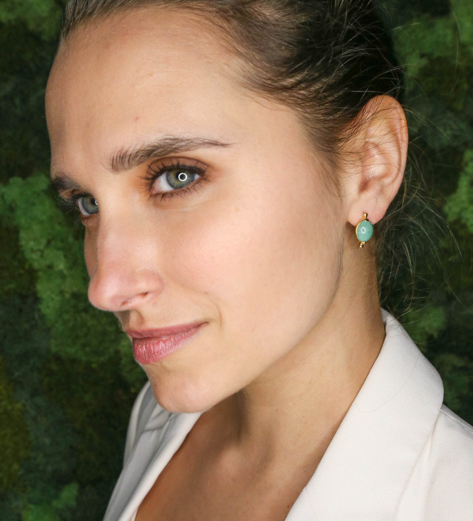 Fire Opal Earrings, Natural Australian Opal, Opal Studs, White Oval Earrings, Stud Earrings, Vintage Earrings, Dainty Studs, Silver Earrings(1)