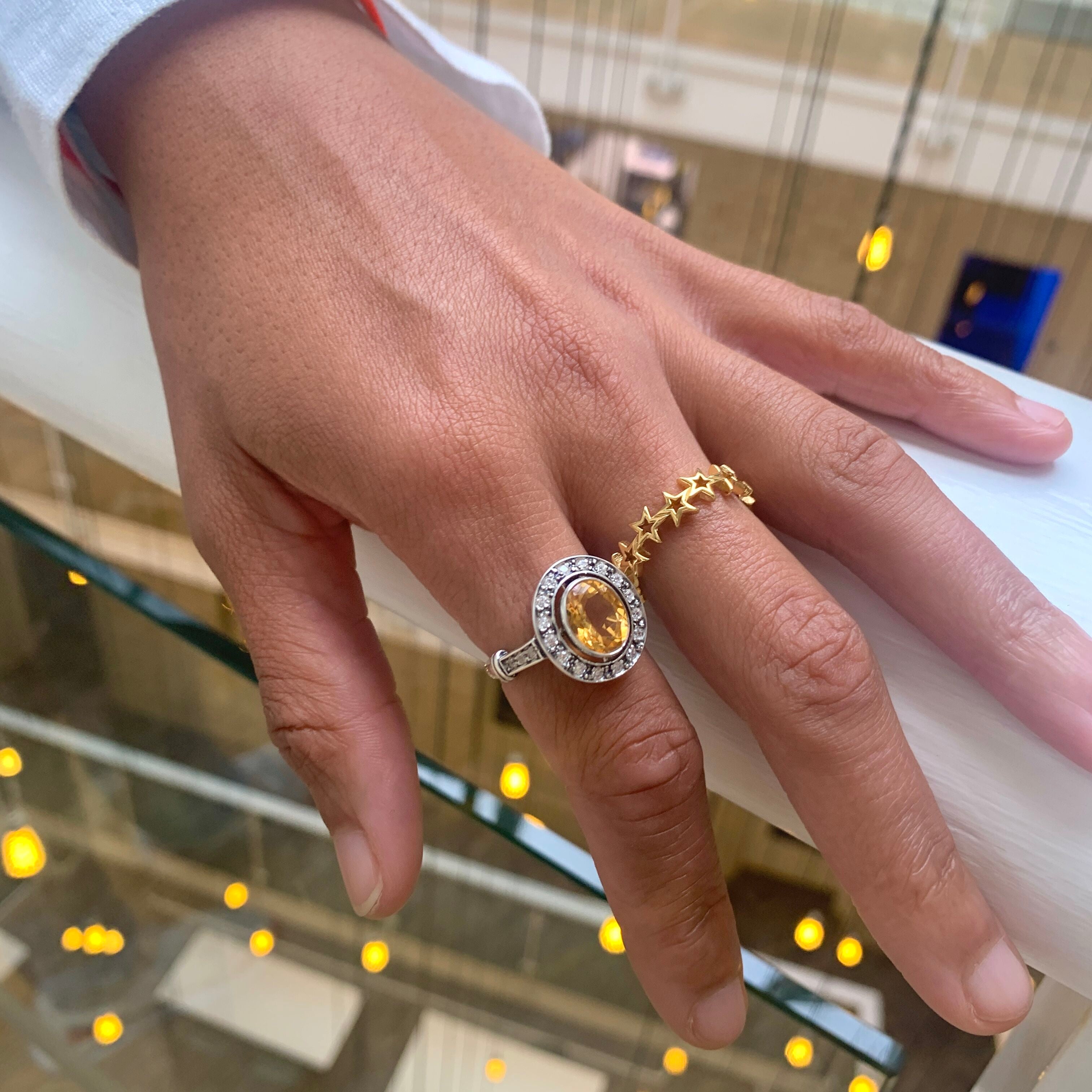 Citrine Ring, Natural Citrine, Antique Ring, November Birthstone, Vintage Ring, Antique Citrine Ring, Statement Ring, Sterling Silver Ring