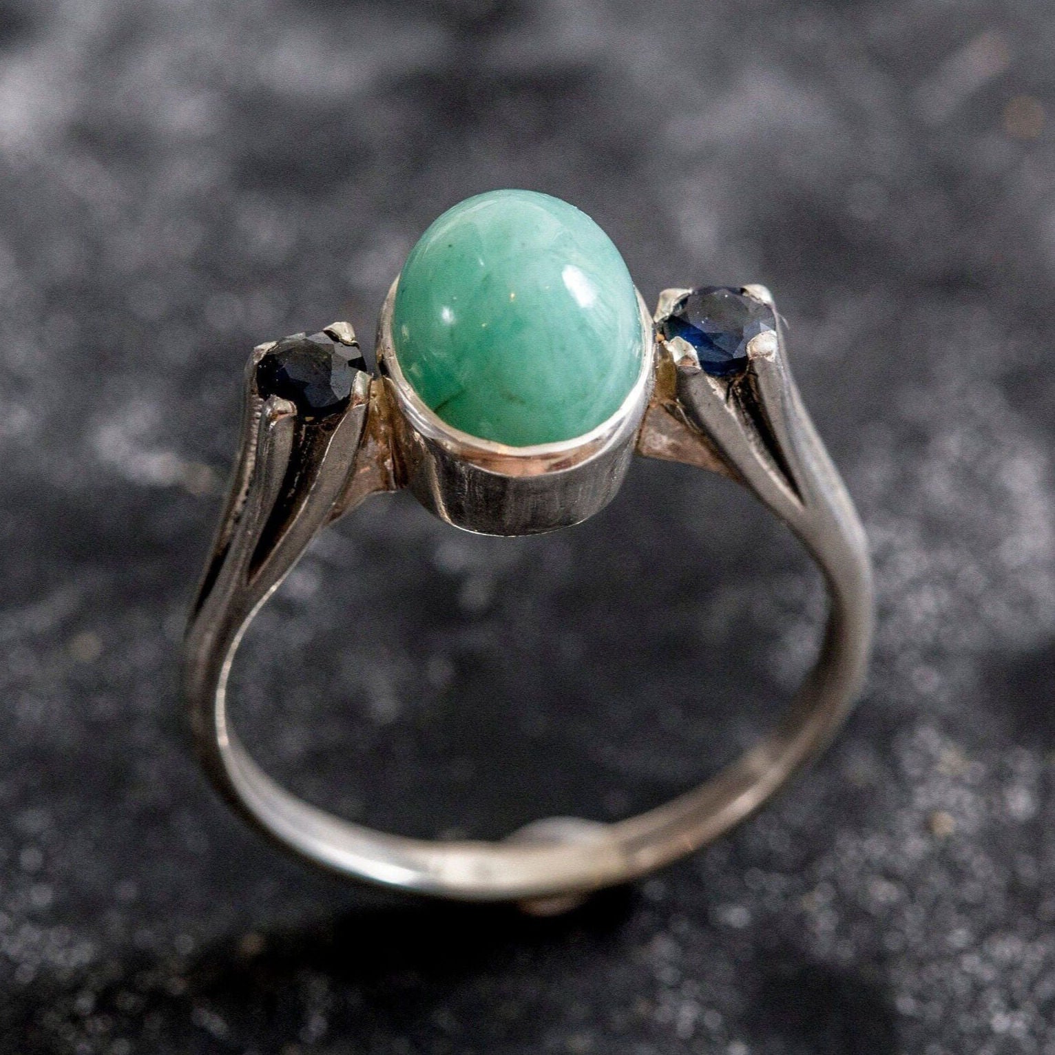 Natural Emerald Ring made in 925 Sterling Silver with Oval Natural Green Emerald in Bezel setting, May Birthstone gift idea, symbolizes growth, harmony, and deep emotional healing, ideal for everyday wear and perfect for birthday gifting and special occasions.