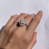 Delicate silver ring featuring created diamonds, a timeless piece perfect for daily wear and thoughtful gift choices.