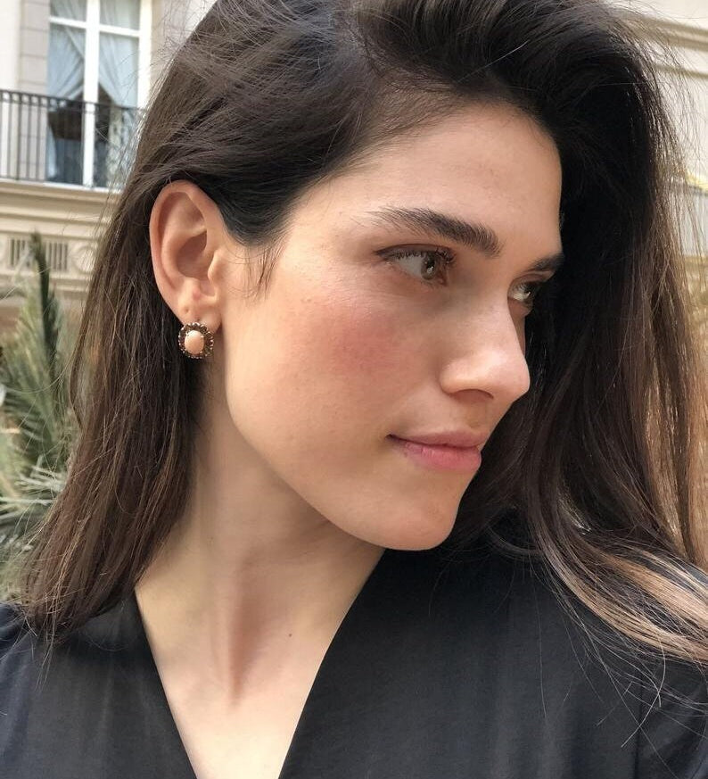 Tanzanite Earrings, Natural Tanzanite, Victorian Earrings, December Birthstone, Blue Stud Earrings, Birthstone Studs, Solid Silver Earrings