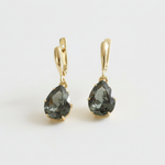 Chic Green Diamond Earrings - Crafted in 18k Gold Vermeil, these teardrop beauties enhance any outfit for special moments or daily wear.