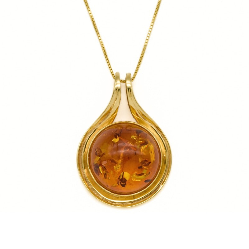 Natural Amber Pendant, Large Amber Pendant, Amber Pendant, Round Yellow Pendant, Genuine Amber Pendant, Large Amber, Big Silver Pendant(1)