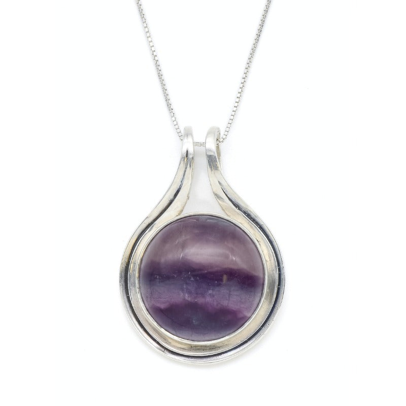 Ametrine Pendant, Ametrine Quartz, Amethyst-citrine, Unique Pendant, Vintage Pendants, Purple Pendant, Solid Silver Pendant, Ametrine