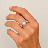 Genuine Pearl Ring - Real Opal Ring - Vintage Pearl Ring
