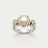 Genuine Pearl Ring - Real Opal Ring - Vintage Pearl Ring