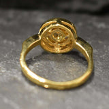 Dainty Citrine Gold Ring - Natural Citrine Ring - November Birthstone Ring