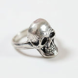 Large Skull Ring - Goth Silver Ring - Silver Skull Ring