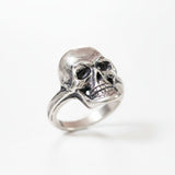 Large Skull Ring - Goth Silver Ring - Silver Skull Ring