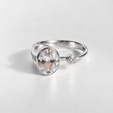 Sparkly Diamond Ring - Vintage Bridal Ring - Two Stone Ring