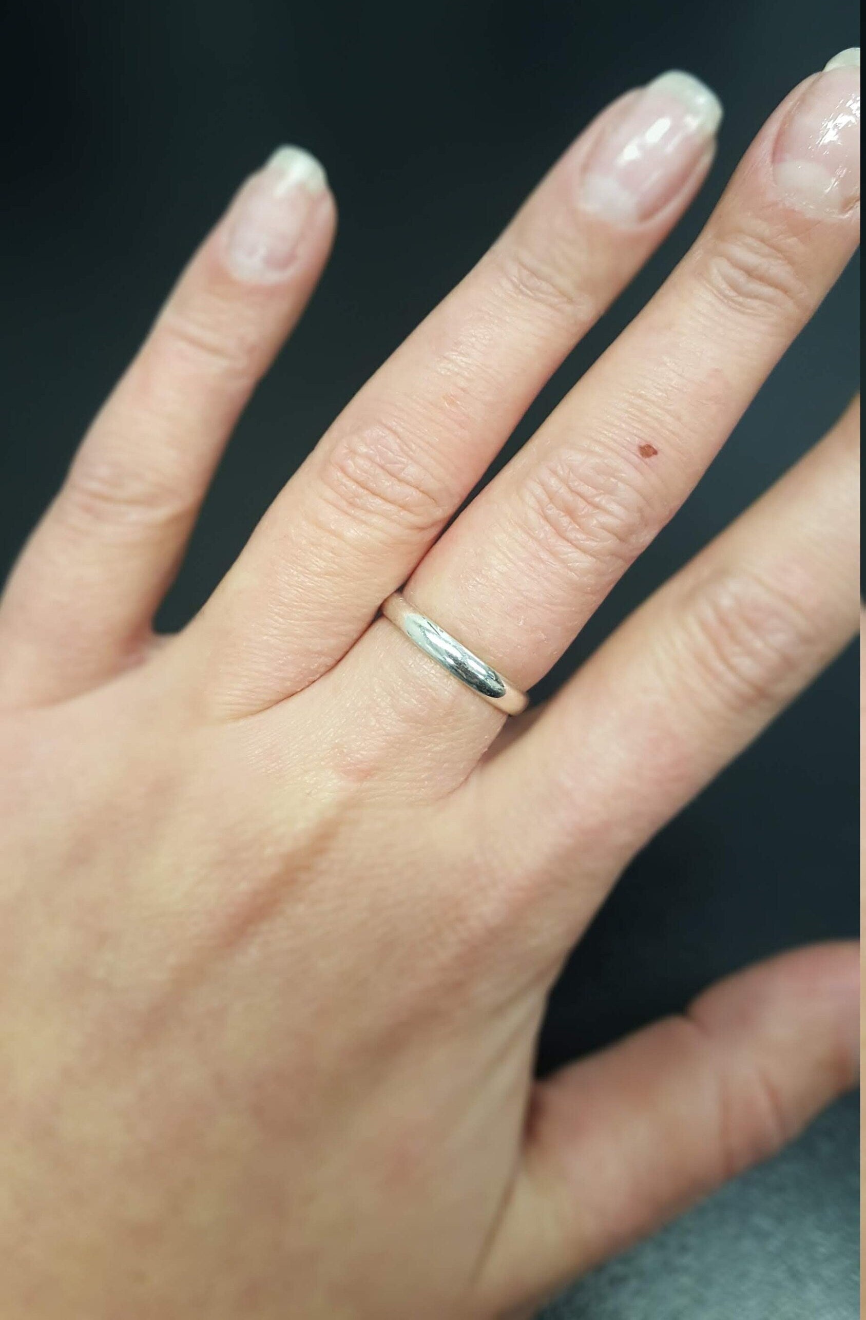 Plain Silver Ring, Sterling Silver Ring, Smooth Ring, Silver Ring, Vintage Ring, Classic Ring, Plain Band, Minimal Ring, Pure Silver