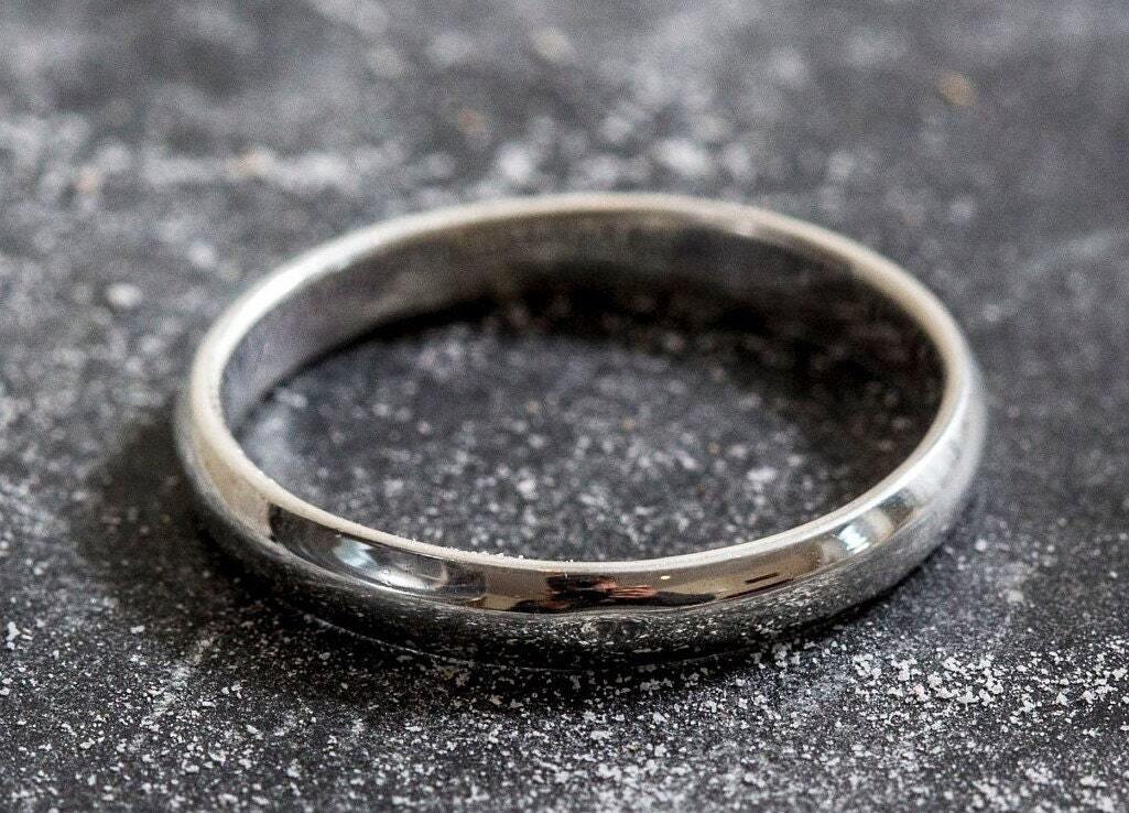 Plain Silver Ring, Sterling Silver Ring, Smooth Ring, Silver Ring, Vintage Ring, Classic Ring, Plain Band, Minimal Ring, Pure Silver