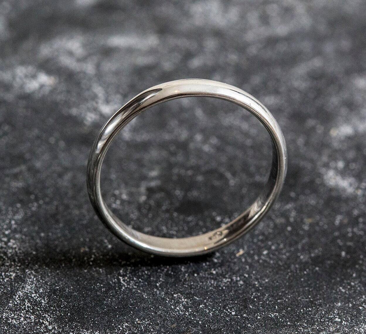 Plain Silver Ring, Sterling Silver Ring, Smooth Ring, Silver Ring, Vintage Ring, Classic Ring, Plain Band, Minimal Ring, Pure Silver