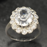 Diamond Victorian Ring - Princess Diana Ring - Statement Diamond Ring