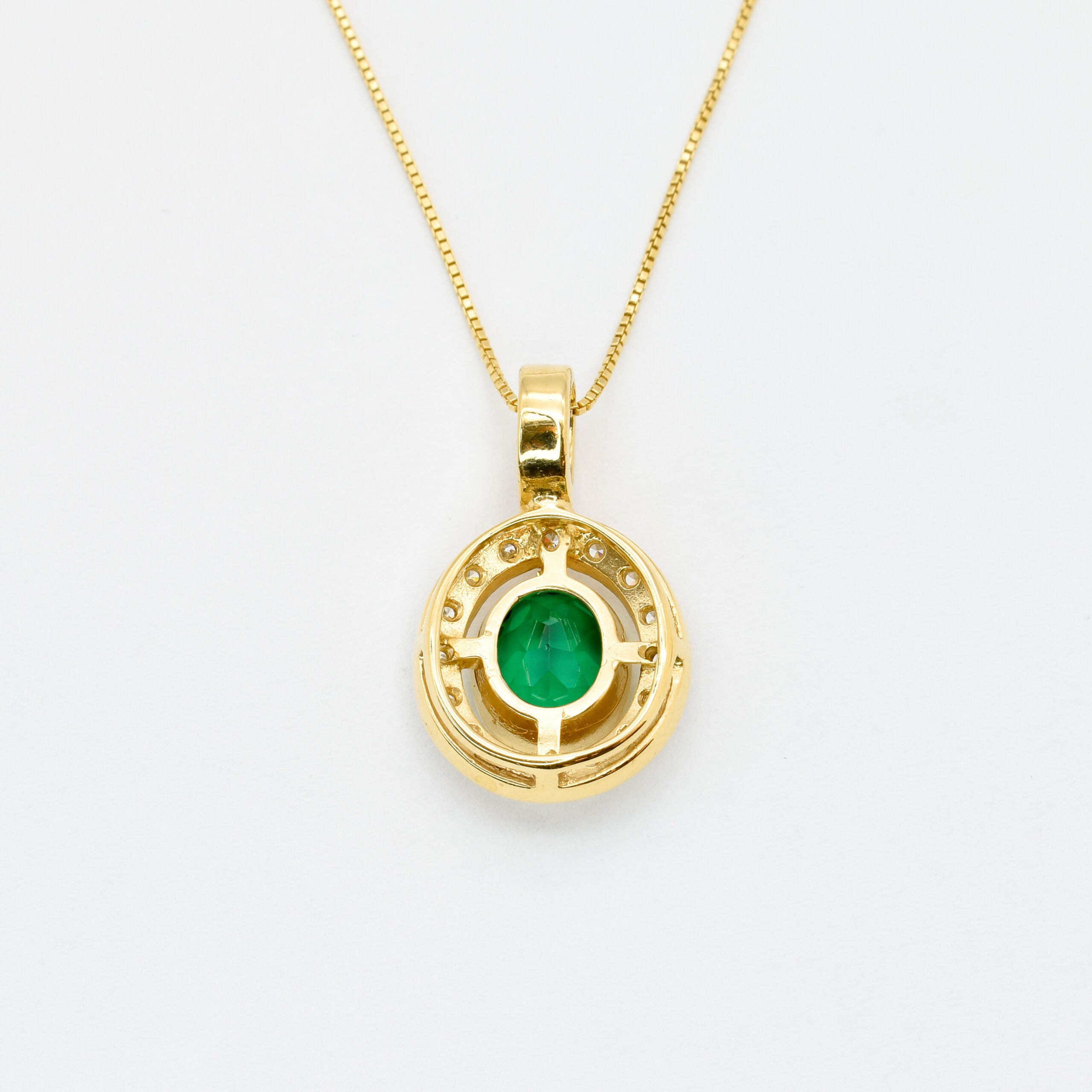 Emerald Pendant, Created Emerald, Antique Pendant, Green Diamond Pendant, Unique Pendant, Solid Silver Pendant, Green Pendant, Emerald(1)