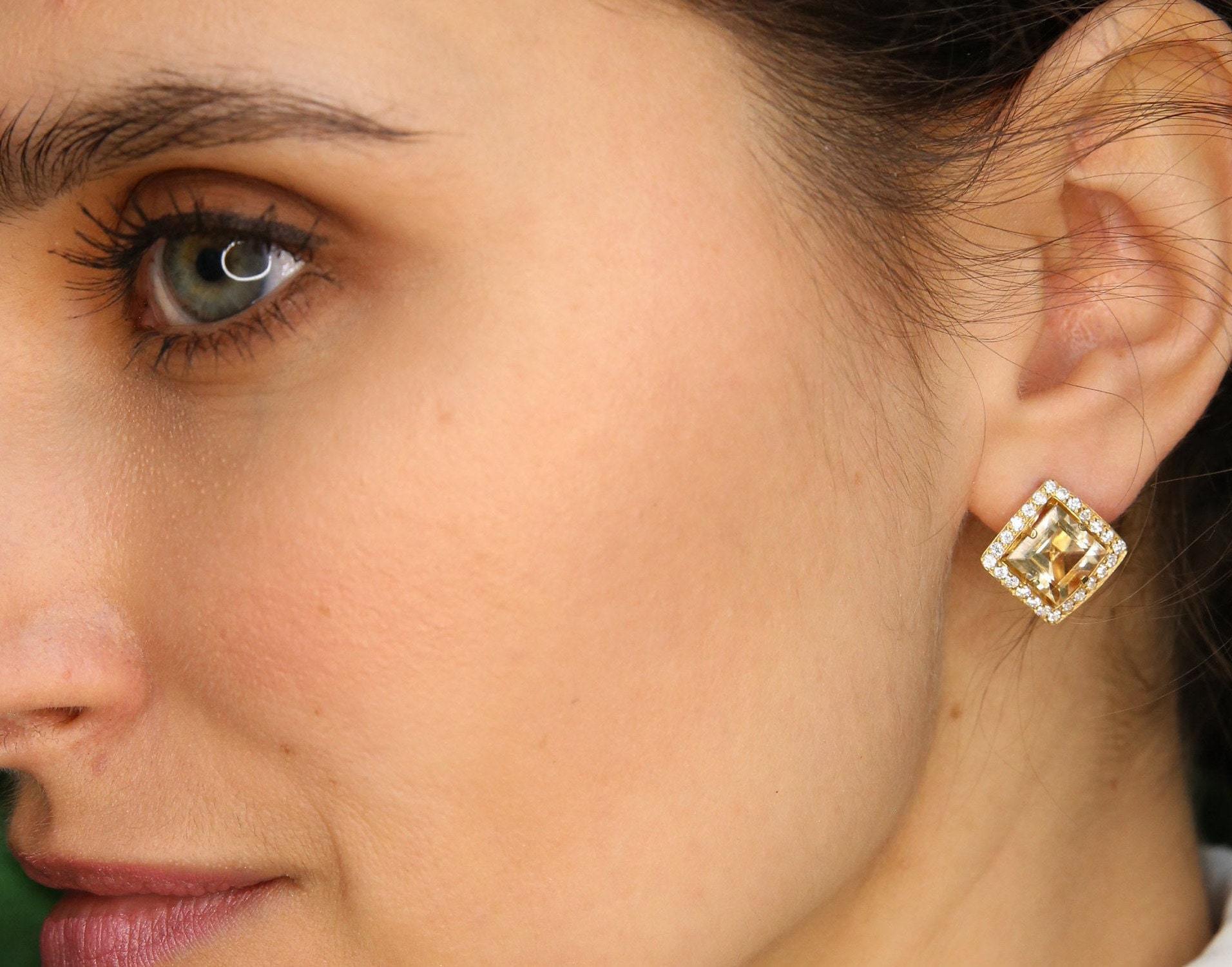 Blue Topaz Earrings, Natural Topaz, Vintage Earrings, December Birthstone, Blue Vintage Earrings, December Earrings, Silver Earrings, Topaz(1)