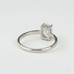 Classic Diamond Oval Ring - Captivating Solitaire in 925 Sterling Silver. A timeless choice for special celebrations and everyday style.