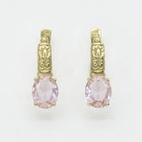 Morganite Earrings, Created Morganite Earrings, Tribal Earrings, Pink Vintage Earrings, Vintage Earrings, Silver Earrings, Pink Earrings(1)