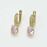 Morganite Earrings, Created Morganite Earrings, Tribal Earrings, Pink Vintage Earrings, Vintage Earrings, Silver Earrings, Pink Earrings(1)