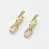 Morganite Earrings, Created Morganite Earrings, Tribal Earrings, Pink Vintage Earrings, Vintage Earrings, Silver Earrings, Pink Earrings(1)