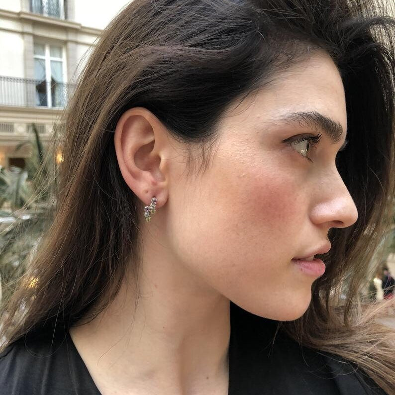 Elegant 925 Sterling Silver earrings featuring round Natural Blue Sapphire, perfect for September birthdays and everyday wear.