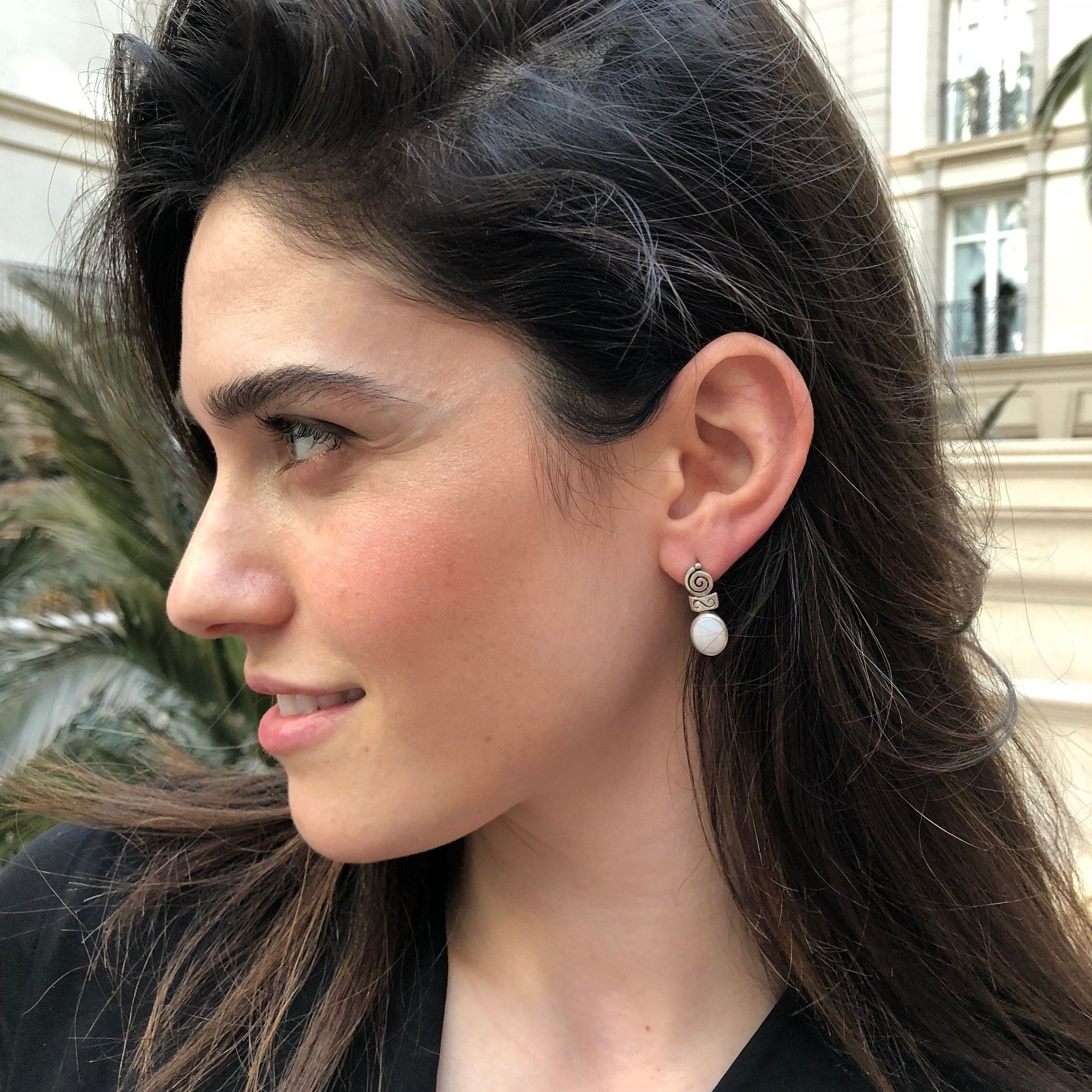 Elegant 925 Sterling Silver earrings featuring a stunning Oval Natural Ruby, perfect for birthdays and special occasions.