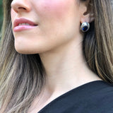 Beautiful Created Sapphire Earrings in 925 Sterling Silver, a symbol of sincerity and an exquisite September birthday gift.