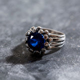 Stunning Created Sapphire Ring in 925 Sterling Silver, perfect for September birthdays and everyday elegance.